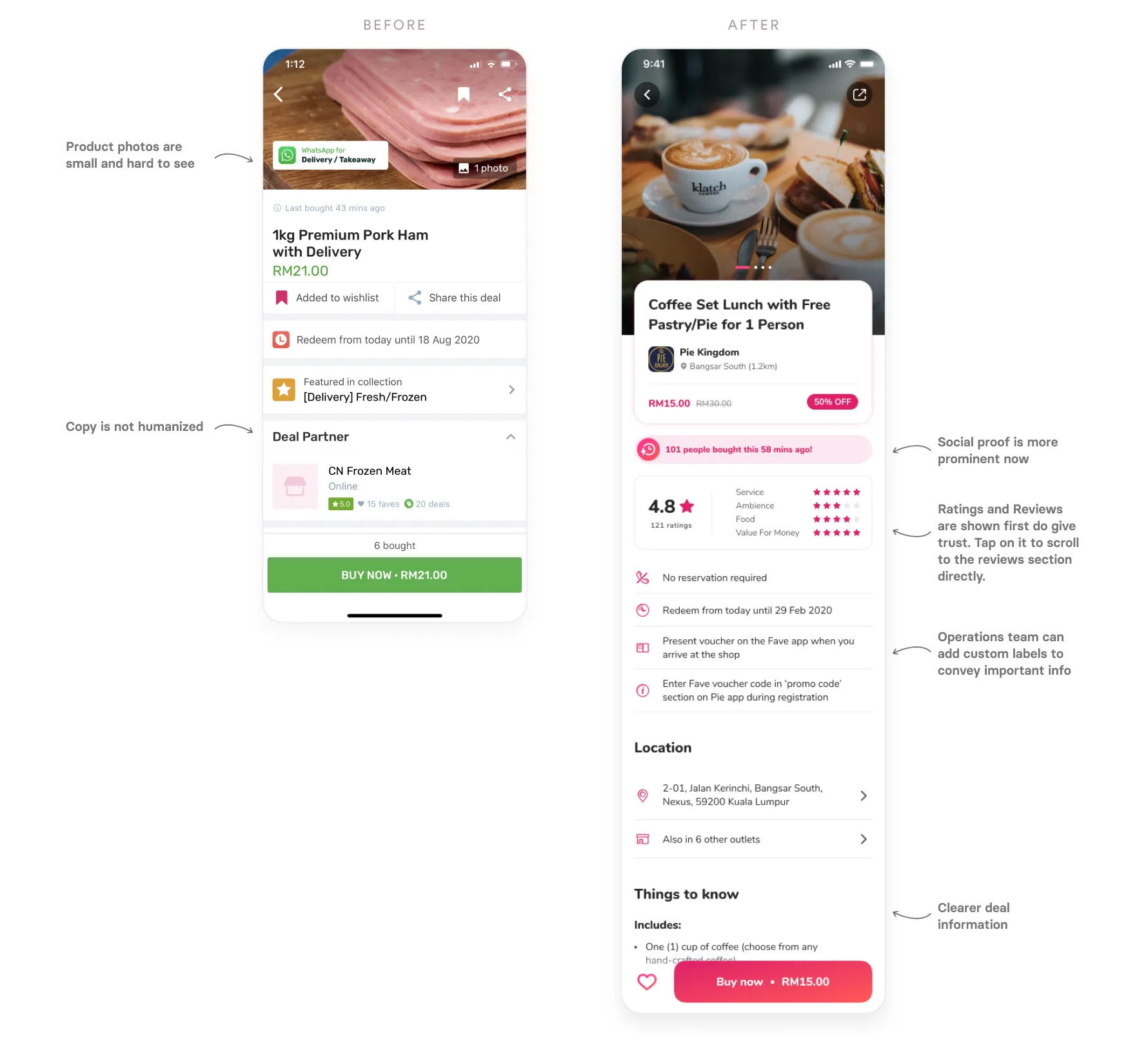 Deal page